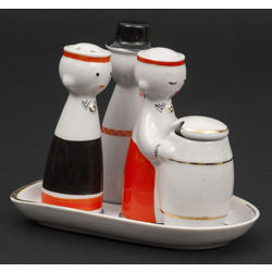 Porcelain spice jar set (3 pcs.)