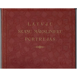 Latvian sound artist portraits with the author's autograph and S.Vidberga cover drawing