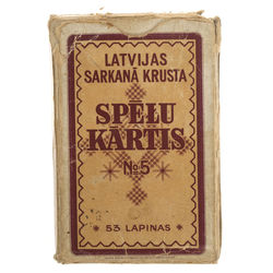 Latvian Red Cross Playing cards No.5