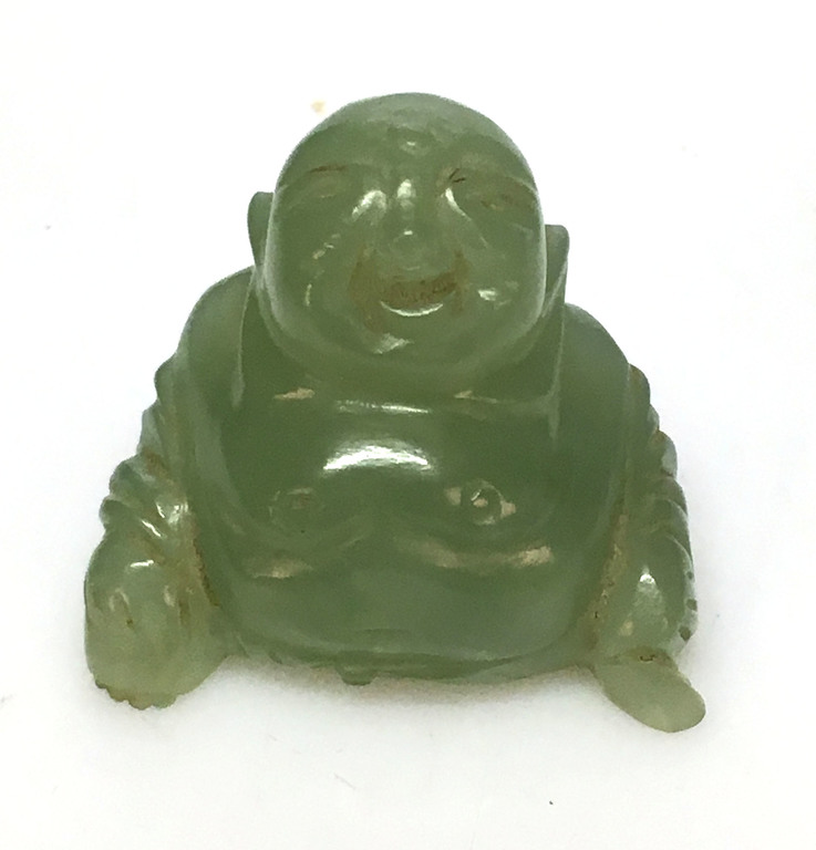 Jade figure 'Geisa' and 'Buddha'