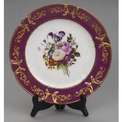 Decorative porcelain plate 'Flowers'