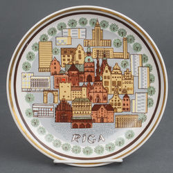 Porcelain plate Riga