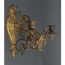 Bronze wall candlestick