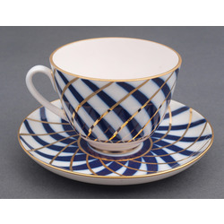 Porcelain cup with saucer