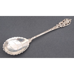 Silver sugar spoon