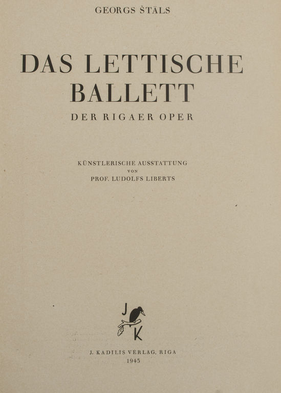 Book - Das Lettische Ballett Der Rigaer Oper