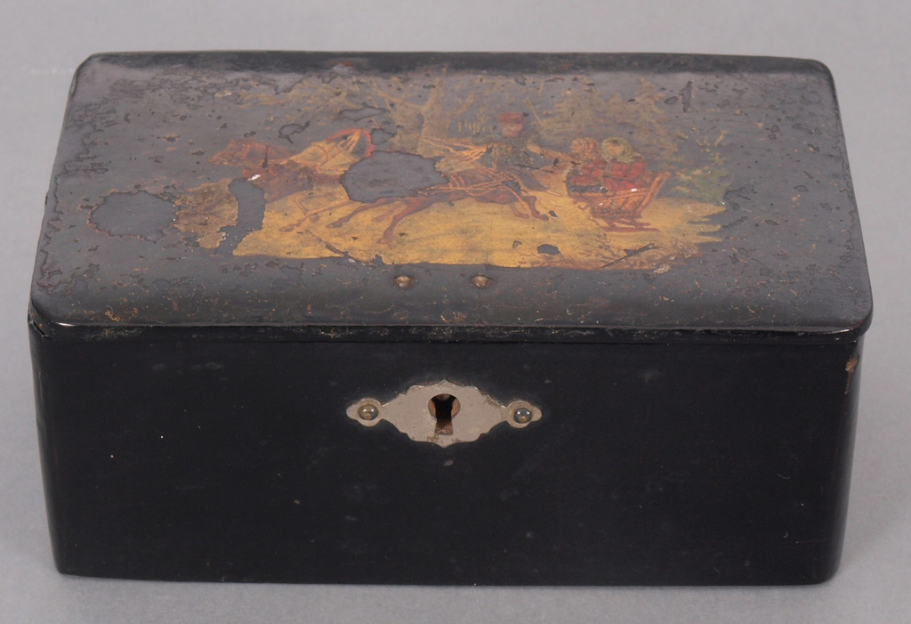 Деревянная коробка - шкатулка с росписью