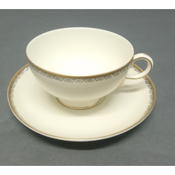 Porcelain cup with saucer