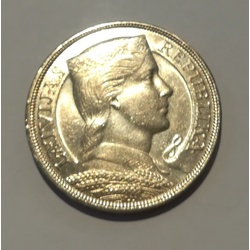 Серебряная монета Пять-латов - 1931