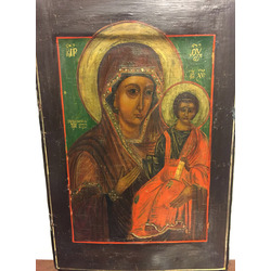 Wooden icon with painting 