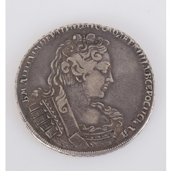 Russian one ruble silver coin - 1731st
