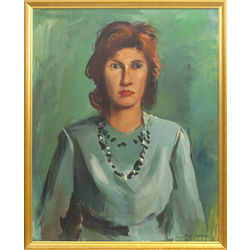 Portrait of the painter Erika Romane