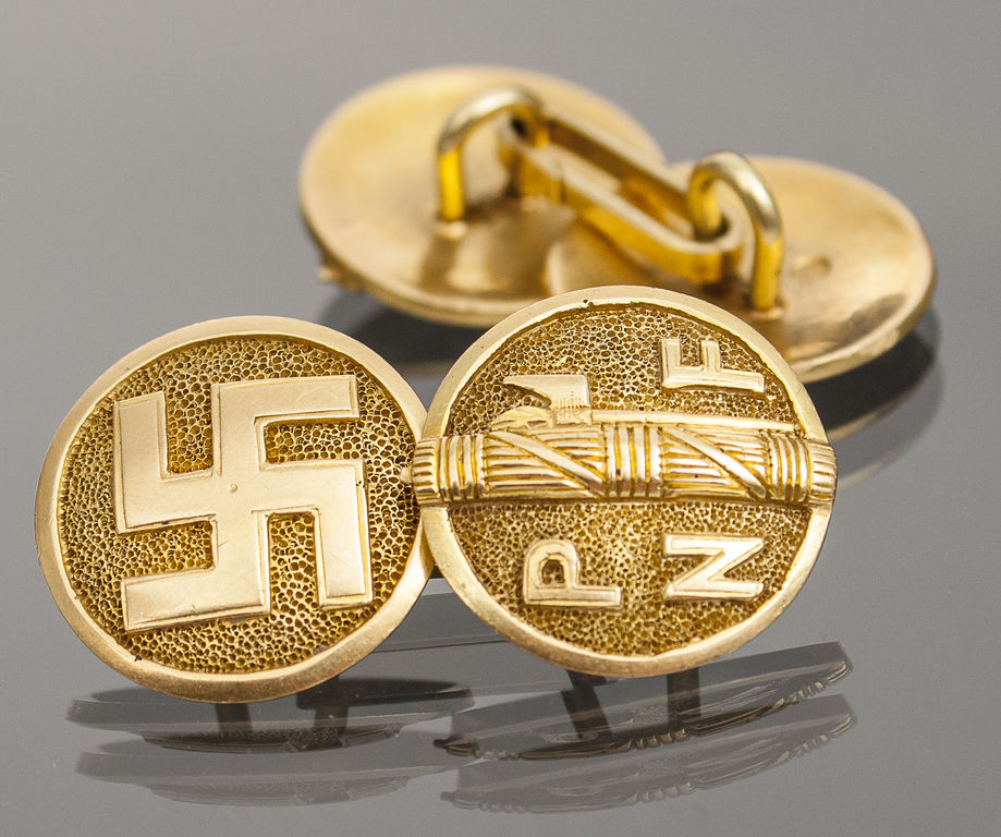 Gold cufflinks