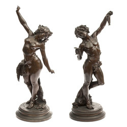 Couple of bronze figures