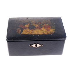 Деревянная коробка с роспись