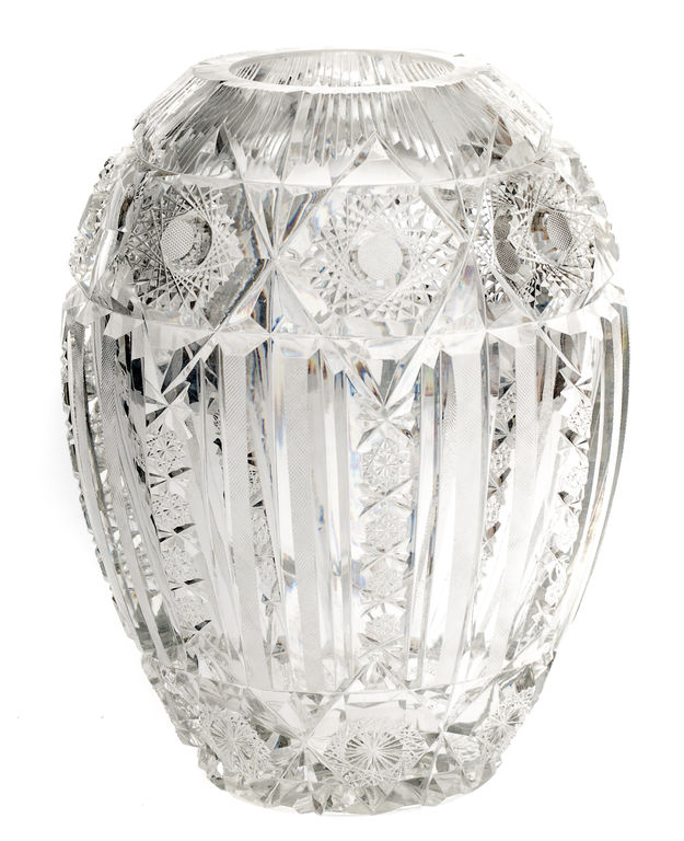 Хрустальная чаша-ваза в стиле ар-деко