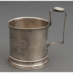 Silver glass holder