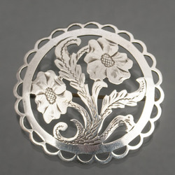 Art Nouveau silver brooch