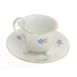 Porcelain cup with saucer