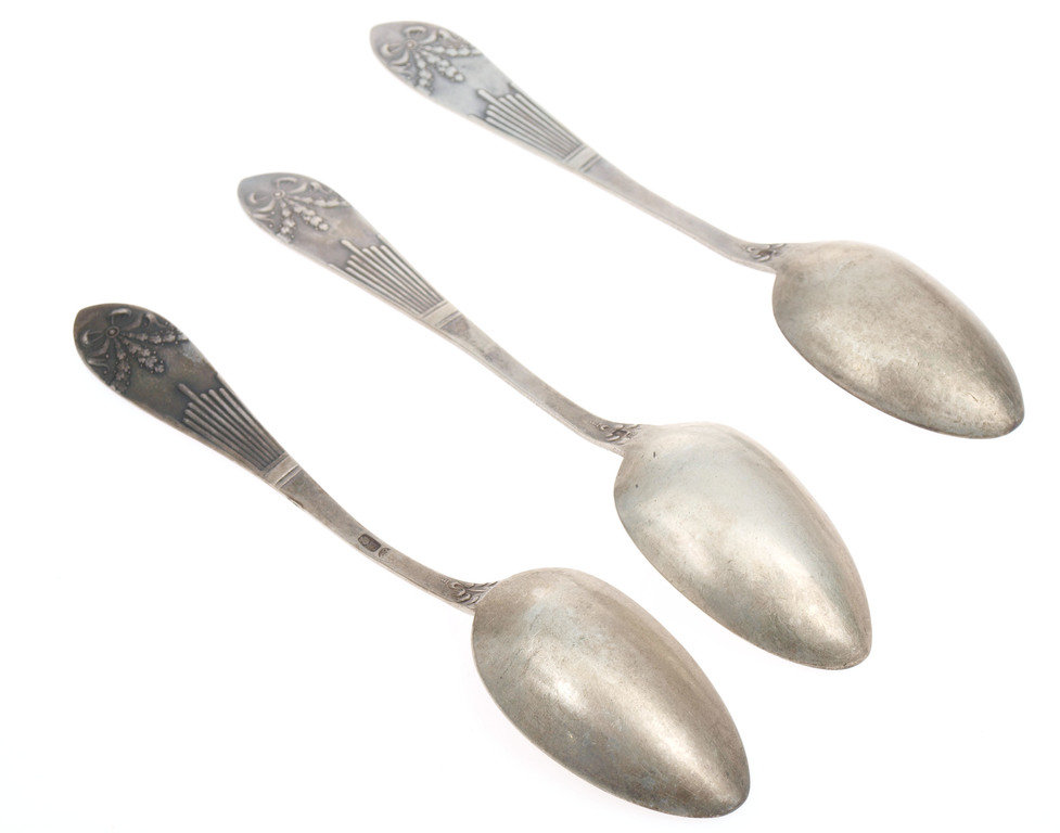 Silver spoons (3 pcs.)