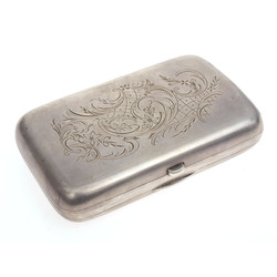 Silver cigarette case