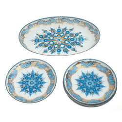 Porcelain dessert set 7 pcs.