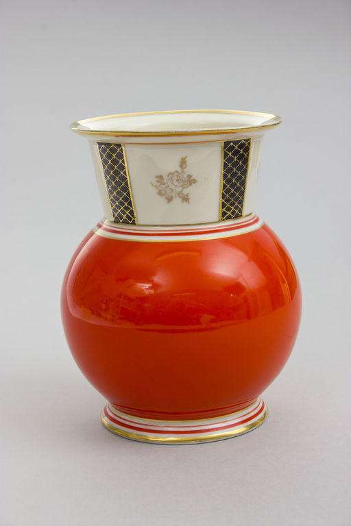 Porcelain vase in art deco style 