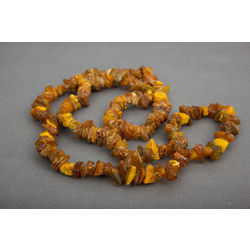 Raw amber necklace