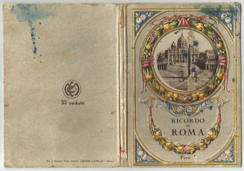 Ricardo di Roma (I, II volume) (A photo of various Italian cultural objects with descriptions)