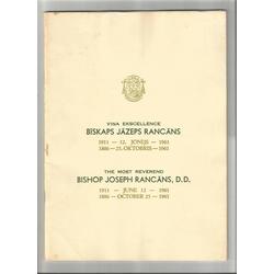 Bishop Joseph Rancan's Anniversary Edition  