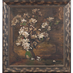 Still life with apple blossoms