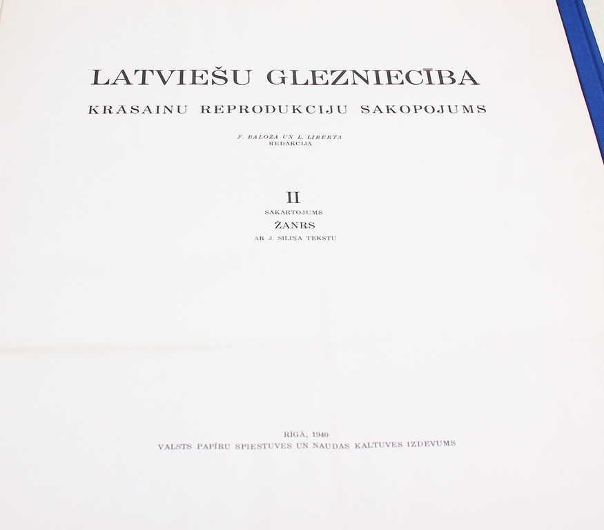 Latvian painting II, III (A collection of color reproductions)