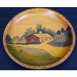 Wooden decorative plate