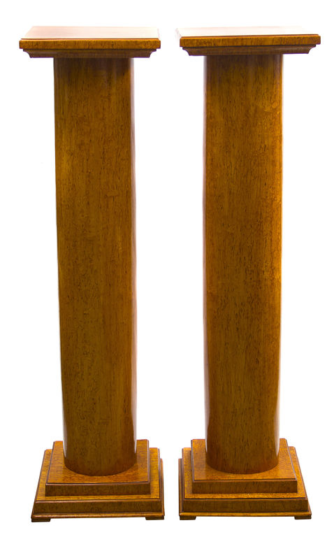 Two karelian birch columns