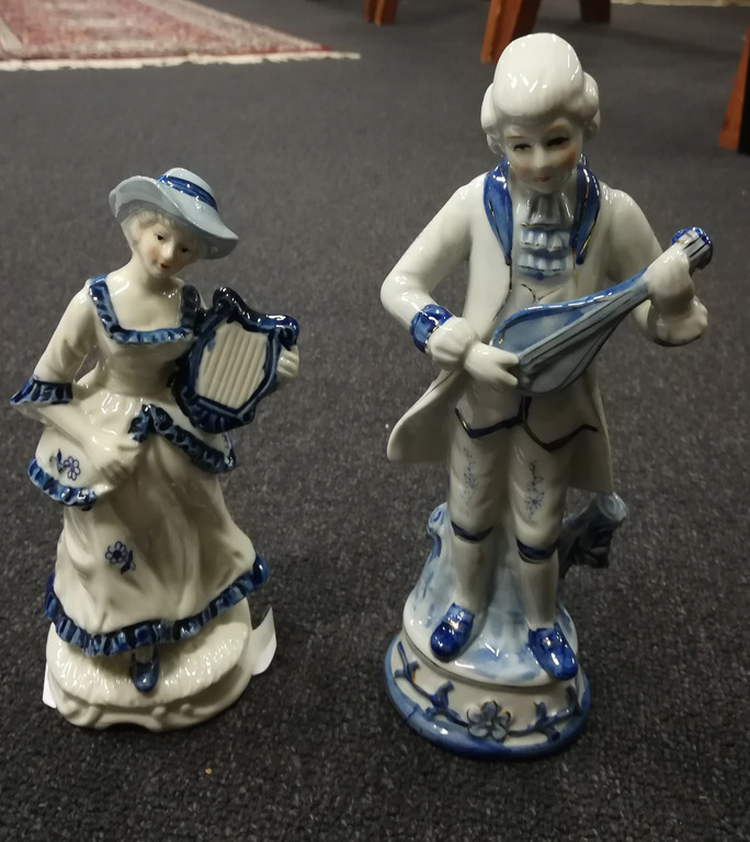 Porcelain figurine's 2 pcs. ''Musicians'