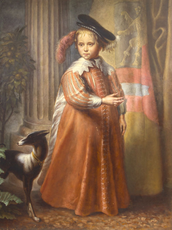 Нидерландский принц Уильям II (1626-1650) - портрет с собакой