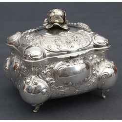 Baroque style silver chest