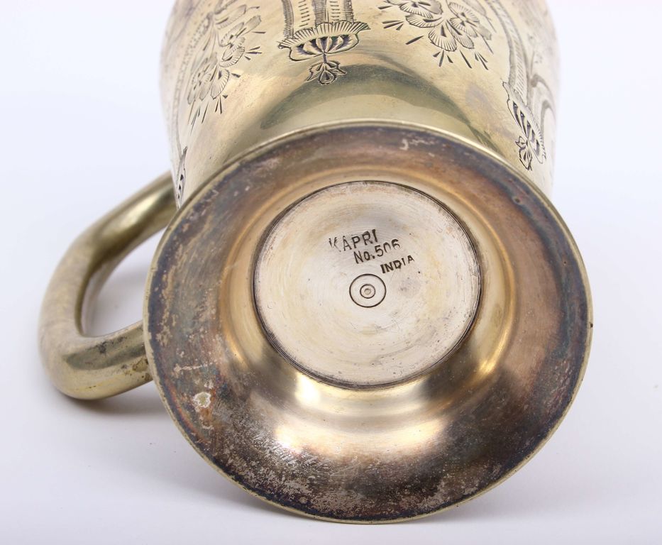 Silver-plated metal cup