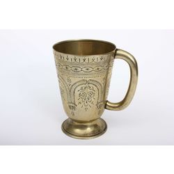 Silver-plated metal cup