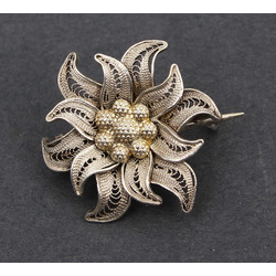 High fineness silver brooch 