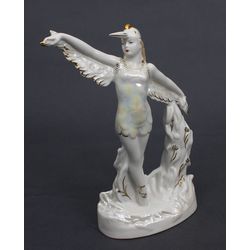 Porcelain figure „Balerina - Bird”