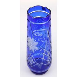 Colored glass vase