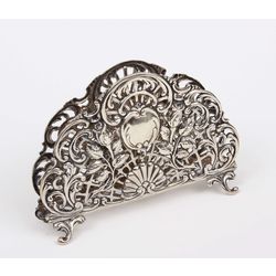 Silver napkin holder