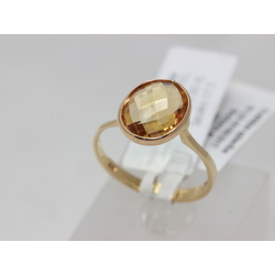 Gold ring with citrine