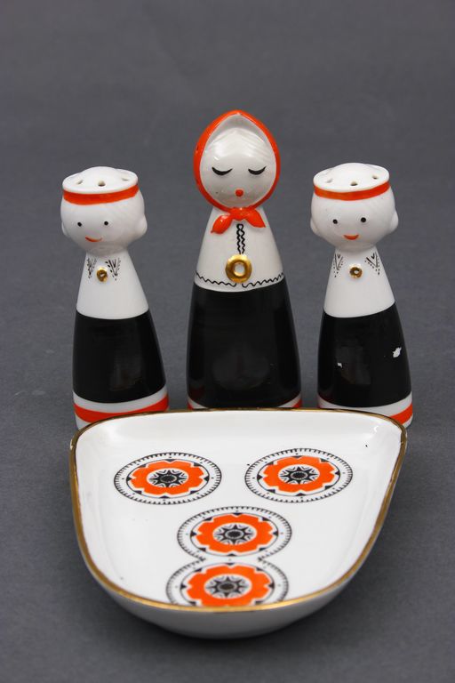 Porcelain spice utensil set 4 pcs.