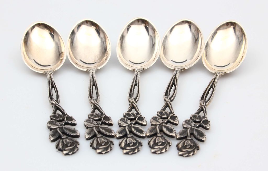 Silver spoons 5 pcs.