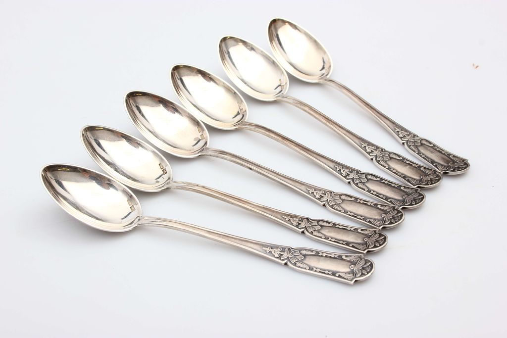 Silver spoons 6 pcs. in the original box