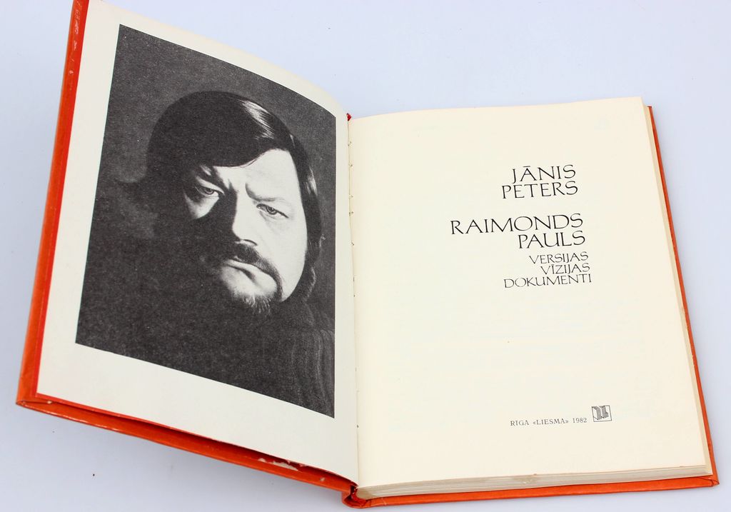 Jānis Peters, Raimonds Pauls (versions, visions, documents) with the author's autograph
