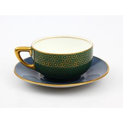 Porcelain cup with saucer