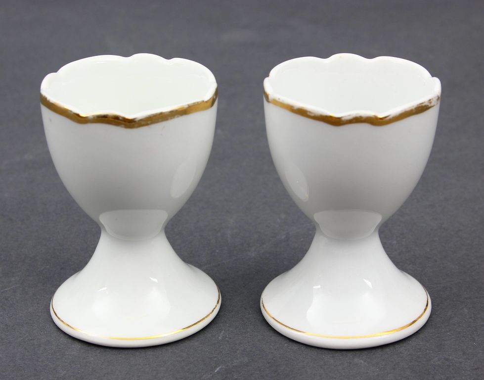 Porcelain egg utensil's 2 pcs.